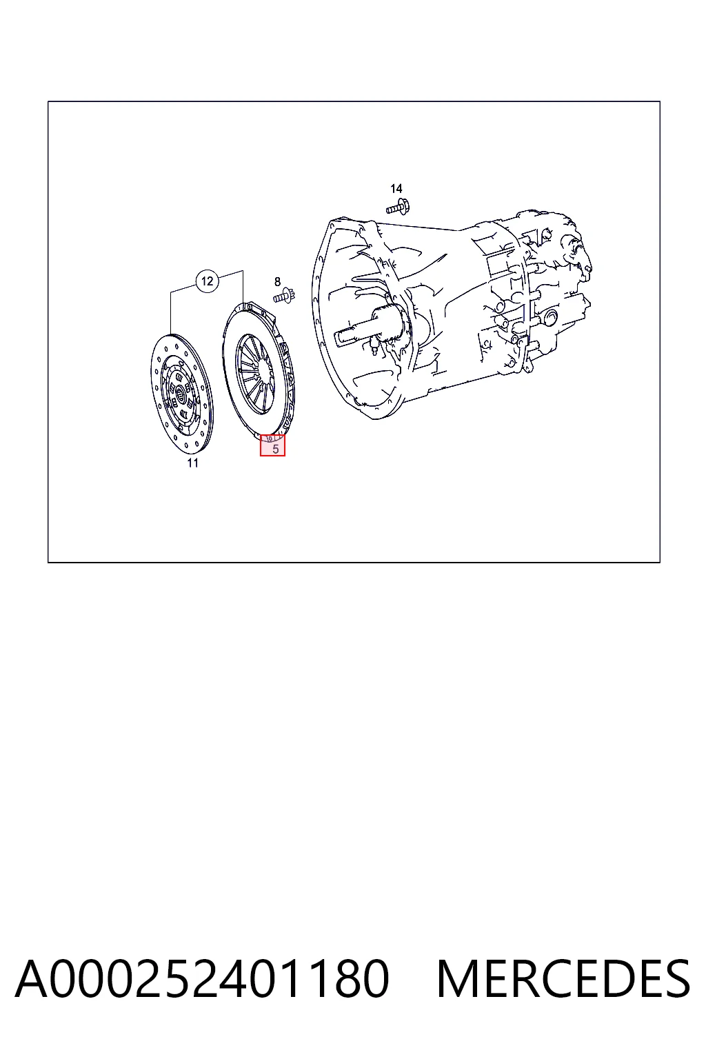 Пелюстковий кошик зчеплення Mercedes CLK купе (C209) (2002 - 2009) ціна, від 41.30 USD