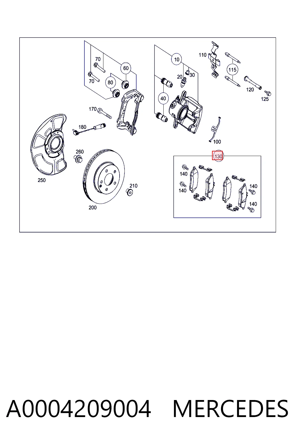 A0004209004 Mercedes