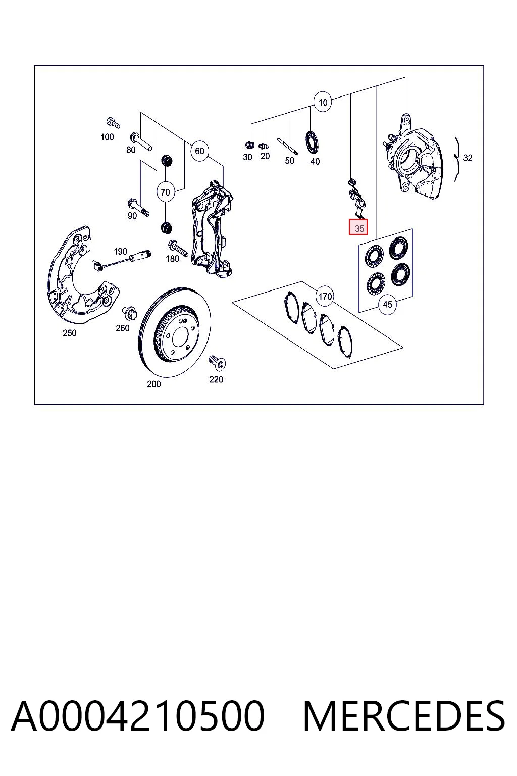 A0004210500 Mercedes