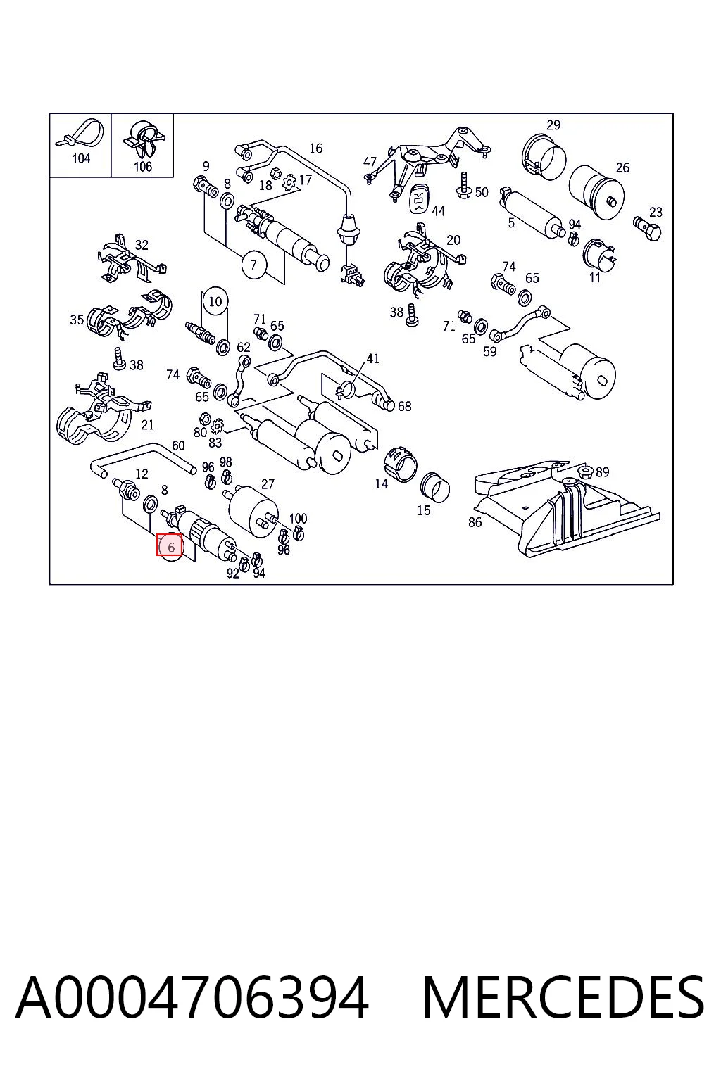 A0004706394 Mercedes Насос паливний низького тиску