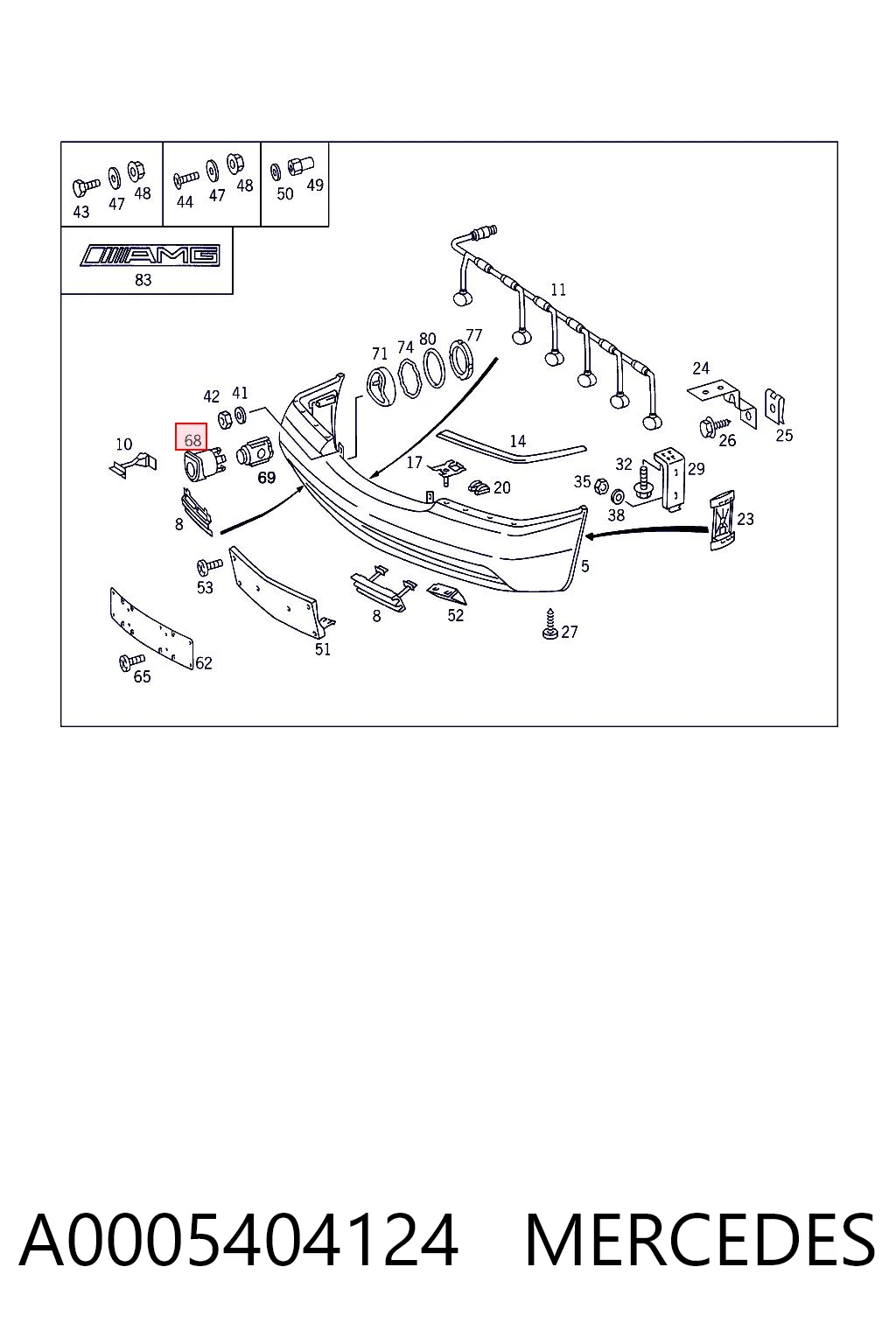 A0005404124 Mercedes