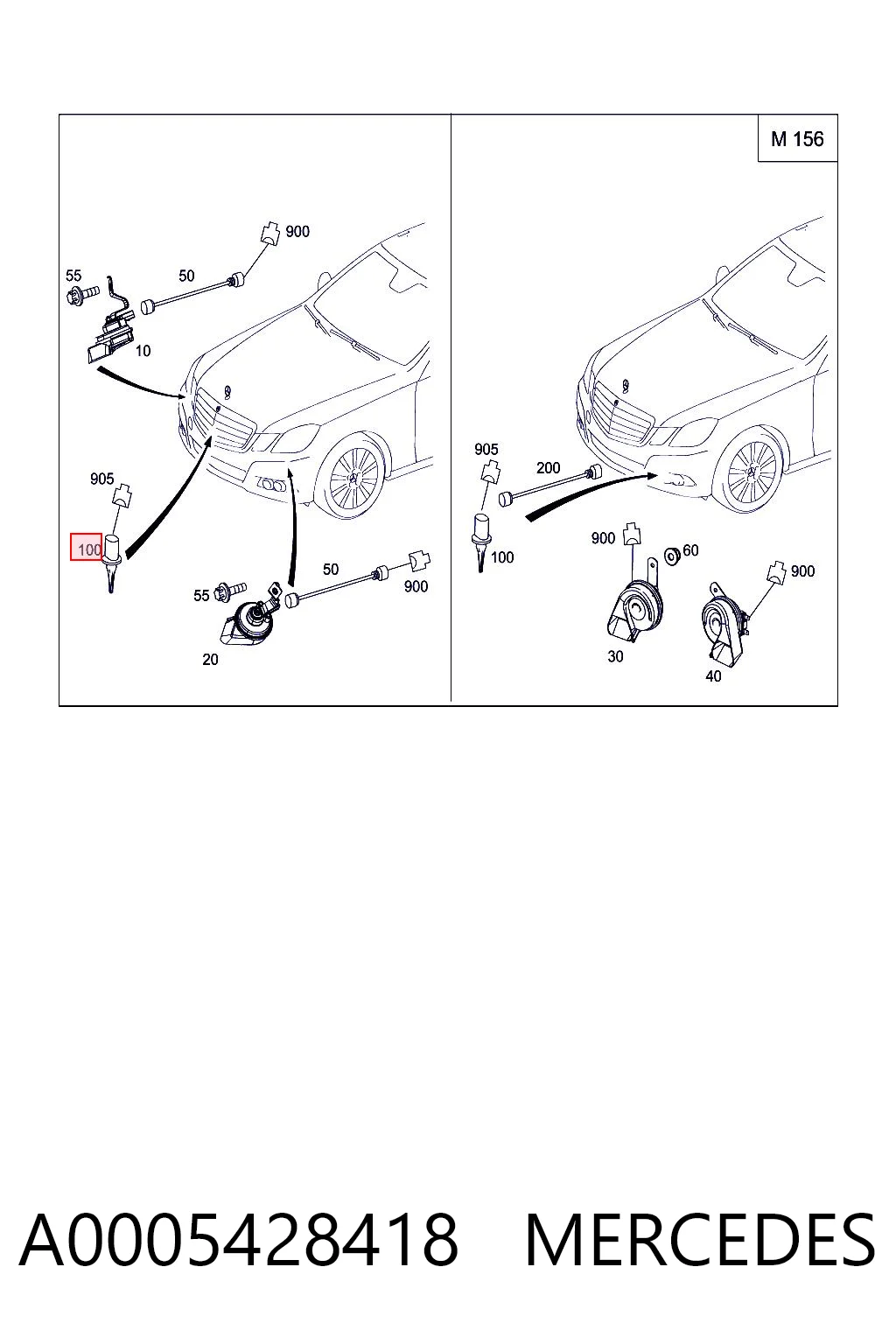 A0005428418 Mercedes Датчик температури навколишнього середовища