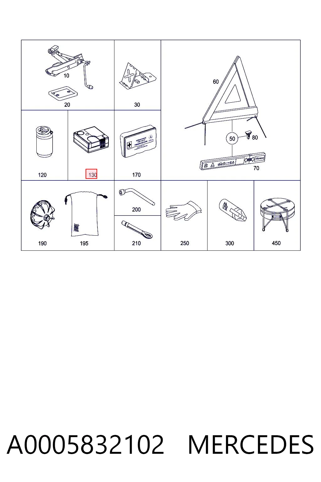 A0005832102 Mercedes 