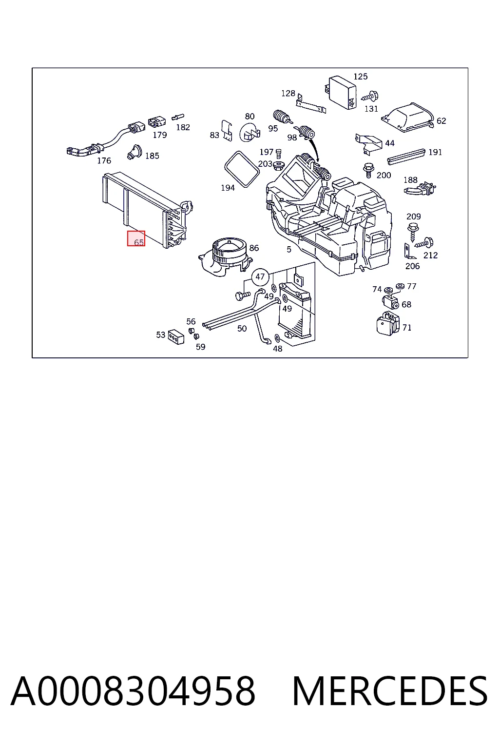 A0008304958 Mercedes