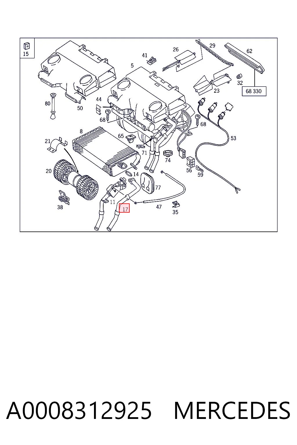 A0008312925 Mercedes