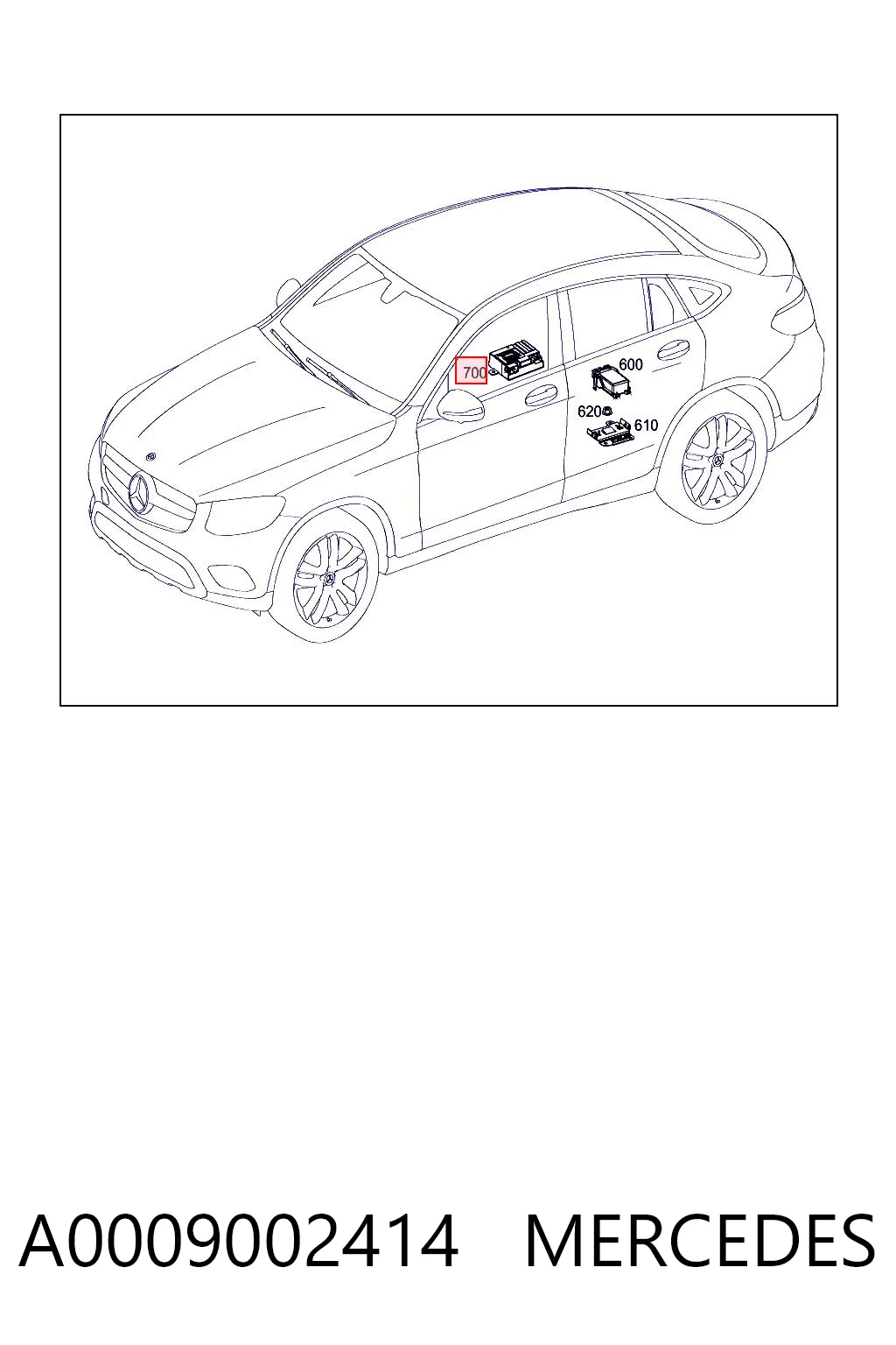 A0009002414 Mercedes Модуль (блок) управління паливного насоса