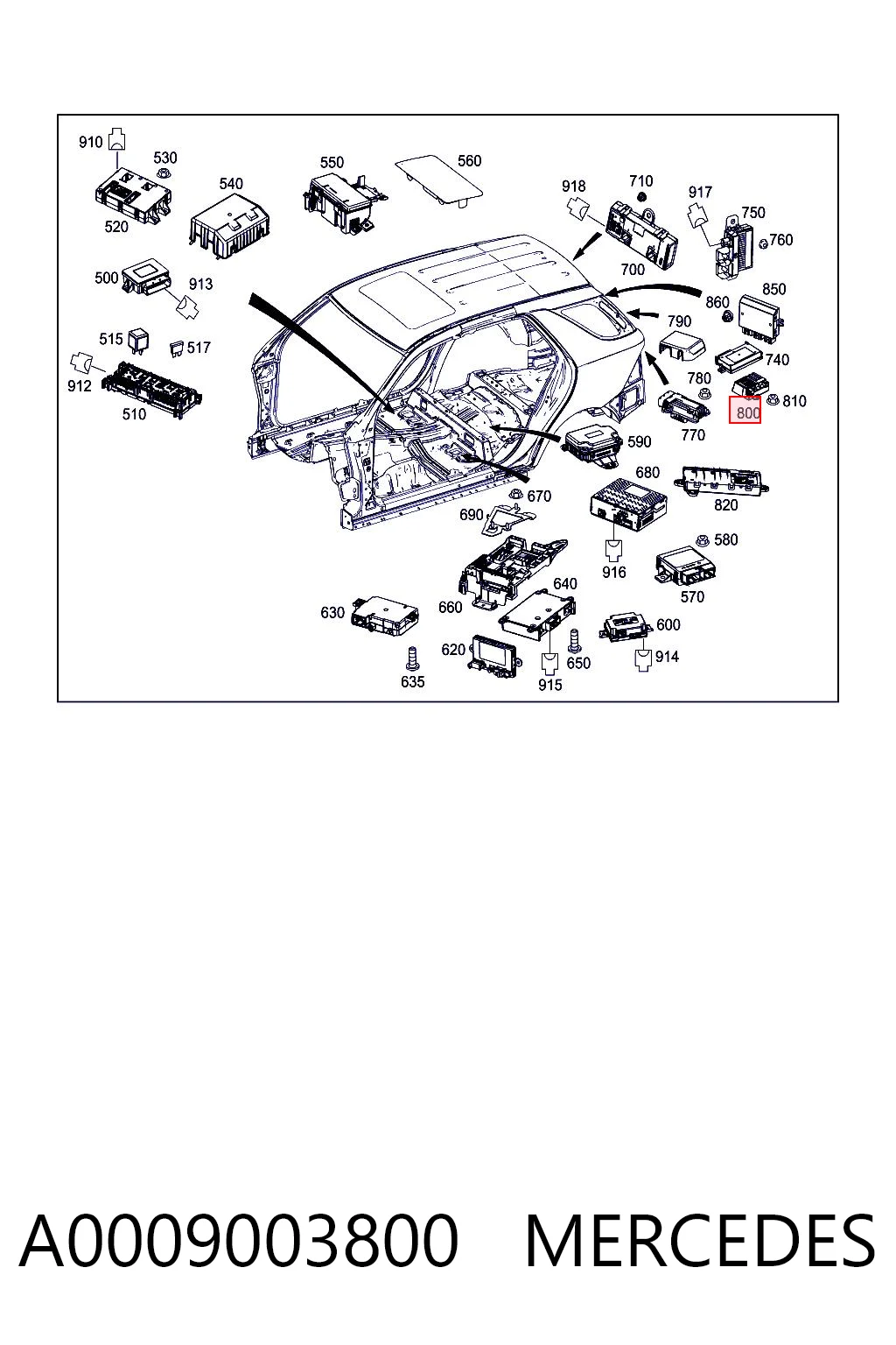A0009003800 Mercedes Модуль управління (ЕБУ) паливного насоса