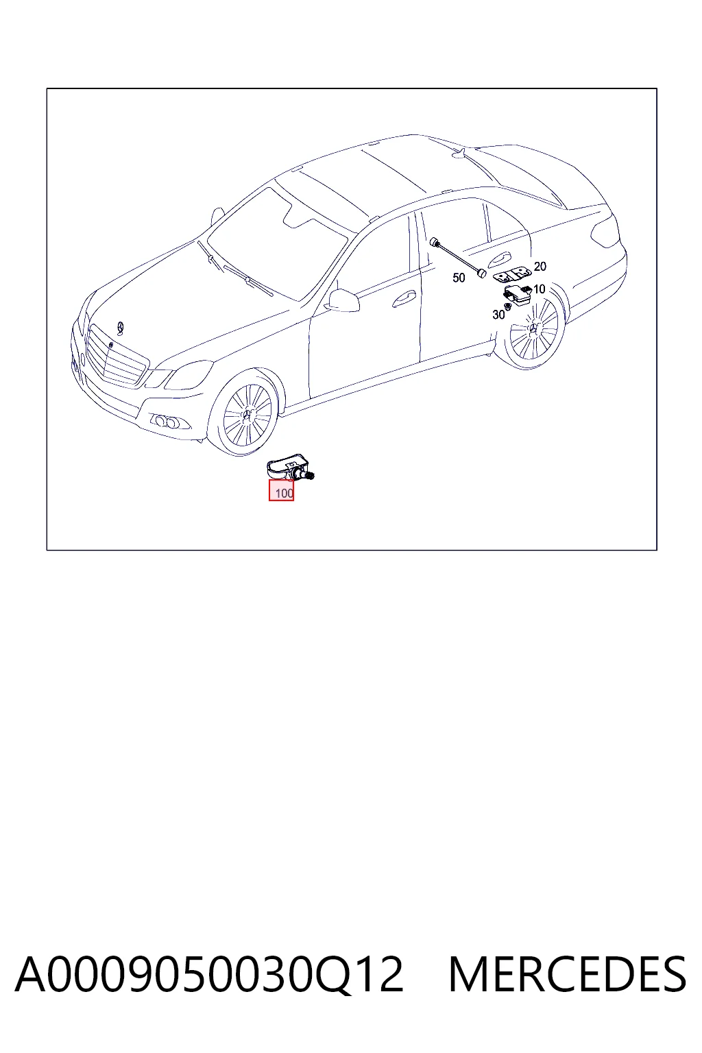 A0009050030Q12 Mercedes Датчик шин