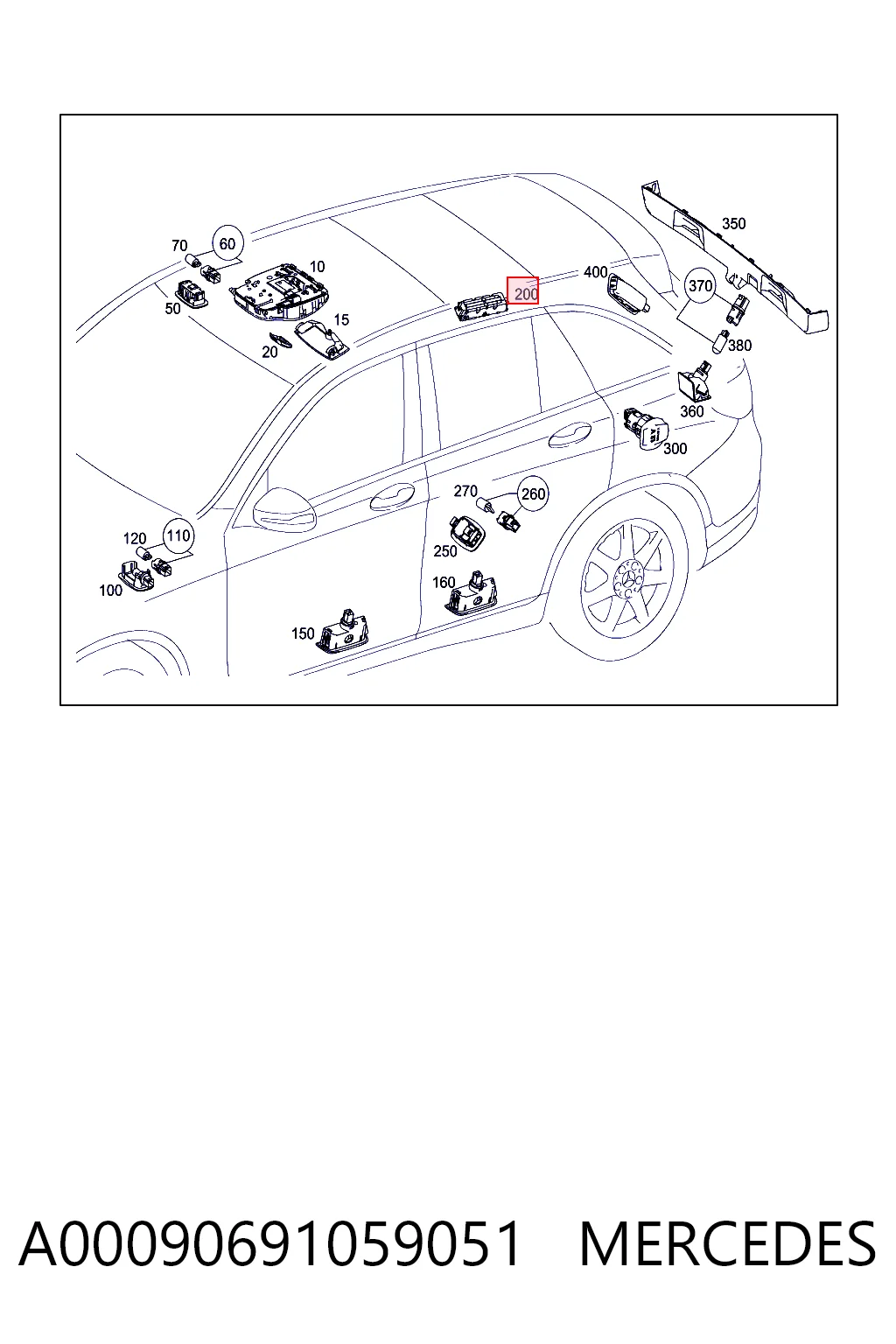 A0009069105 Mercedes 