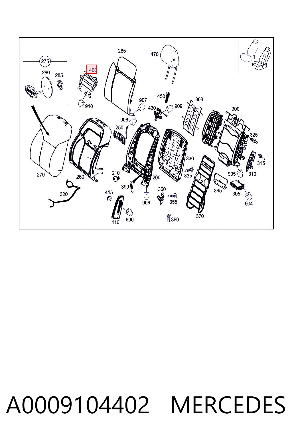 A0009104402 Mercedes 