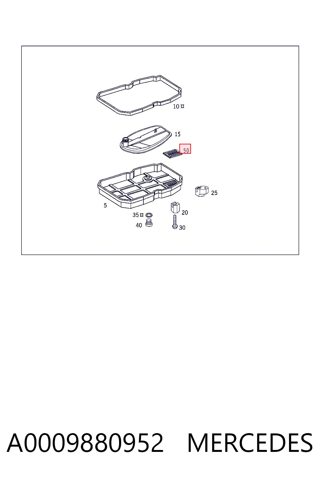A0009880952 Mercedes Магніт АКПП