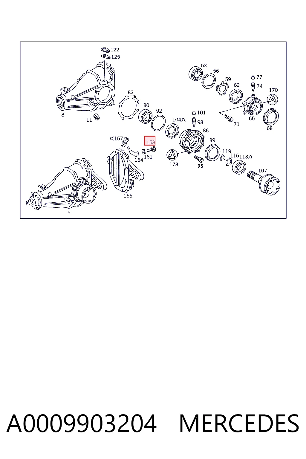 Купити A910143010009 Mercedes 