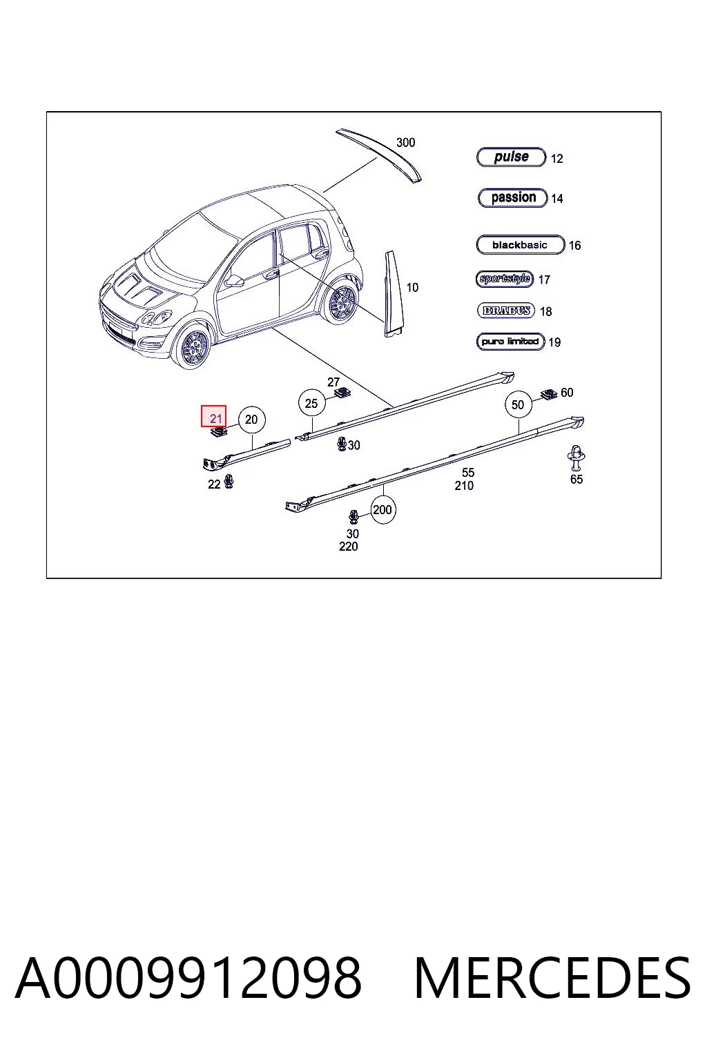 A0009912098 Mercedes 