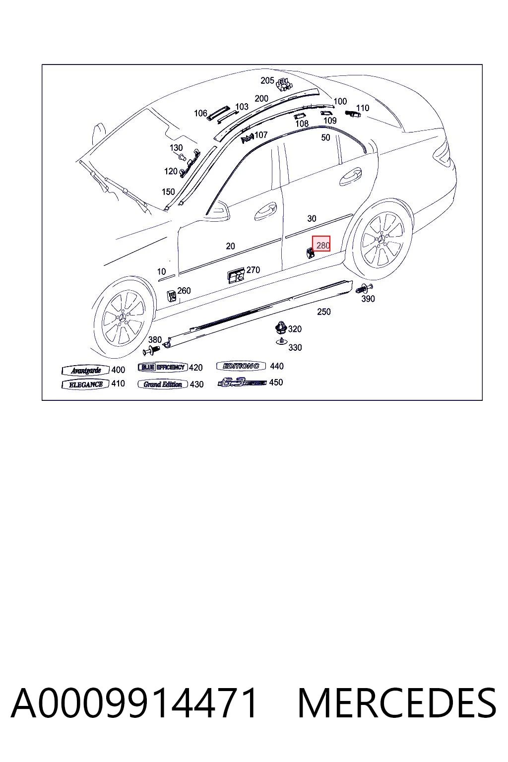 A0009914471 Mercedes 