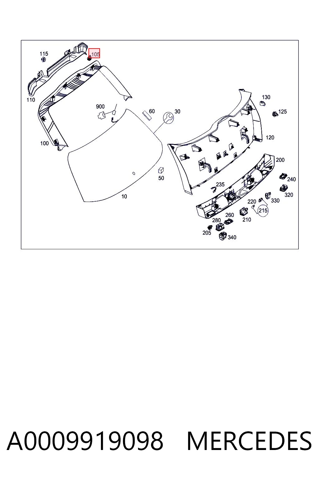 A0009919098 Mercedes 