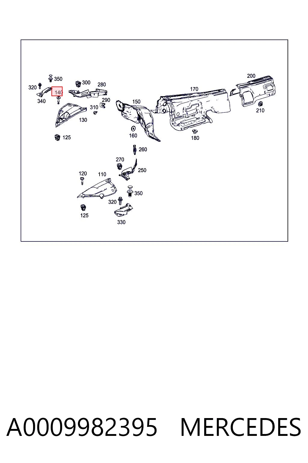 A0009982395 Mercedes Пружина амортизатора передняя