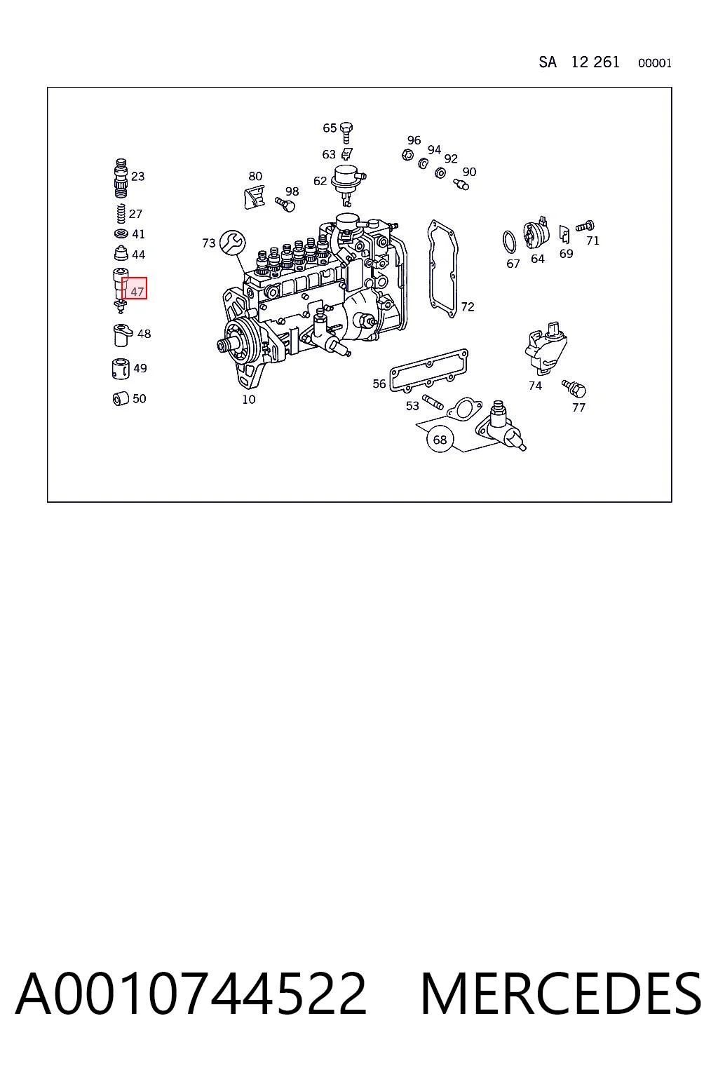 A0010744522 Mercedes