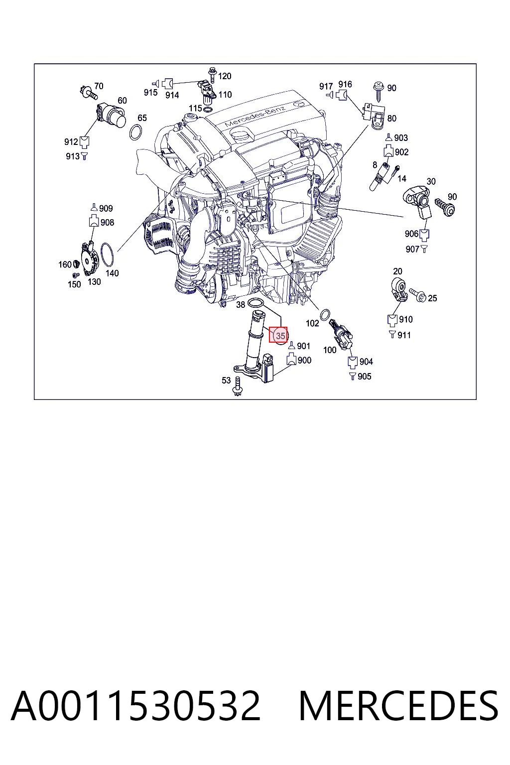 A0011530532 Mercedes Датчик рівня мастила