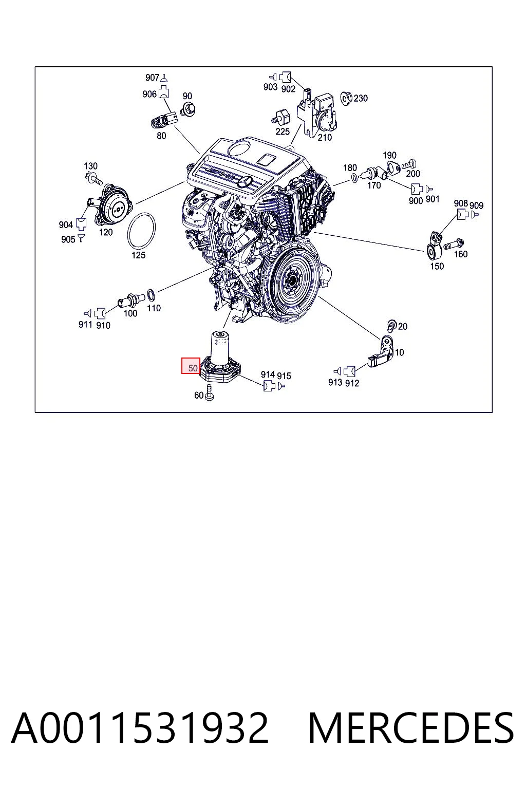 A0011531932 Mercedes Датчик рівня мастила