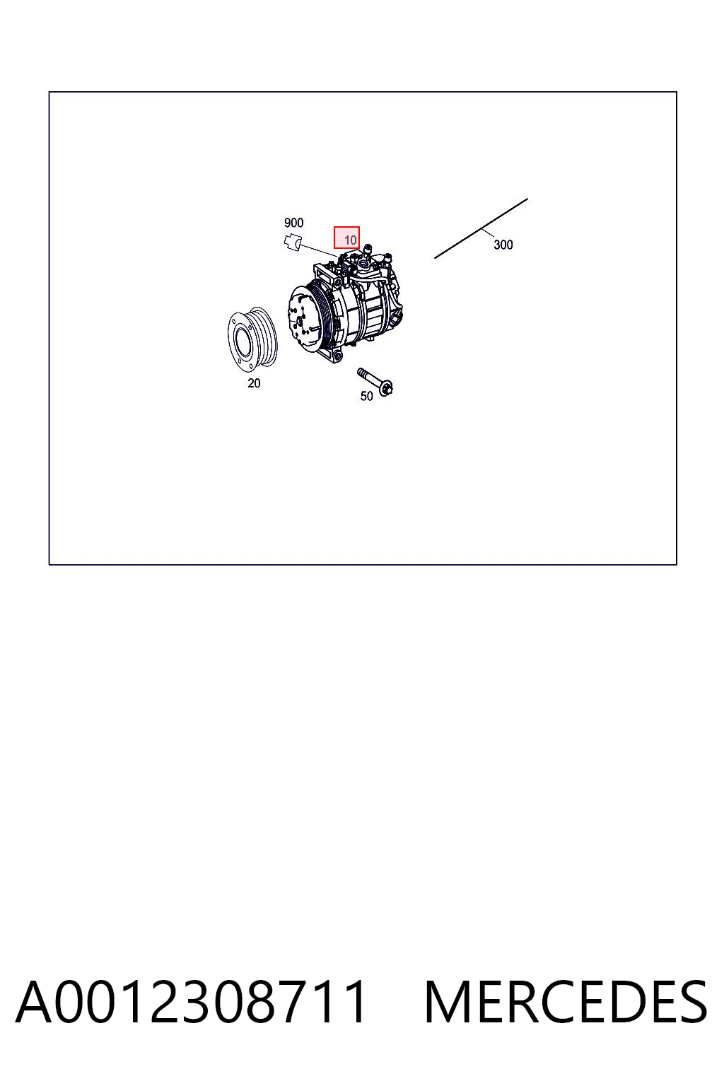A0012308711 Mercedes Компресор холодоагенту