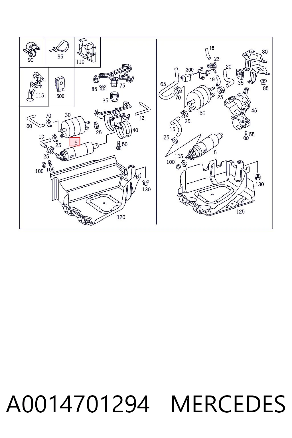 A0014701294 Mercedes Насос паливний низького тиску