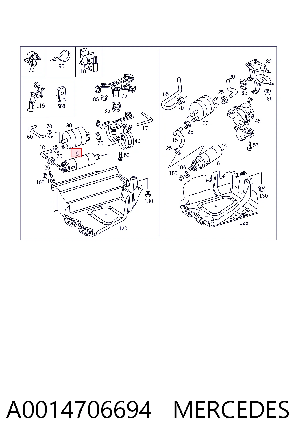 A0014706694 Mercedes Насос паливний низького тиску