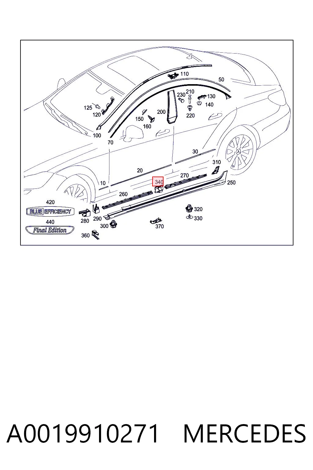 A0019910271 Mercedes 