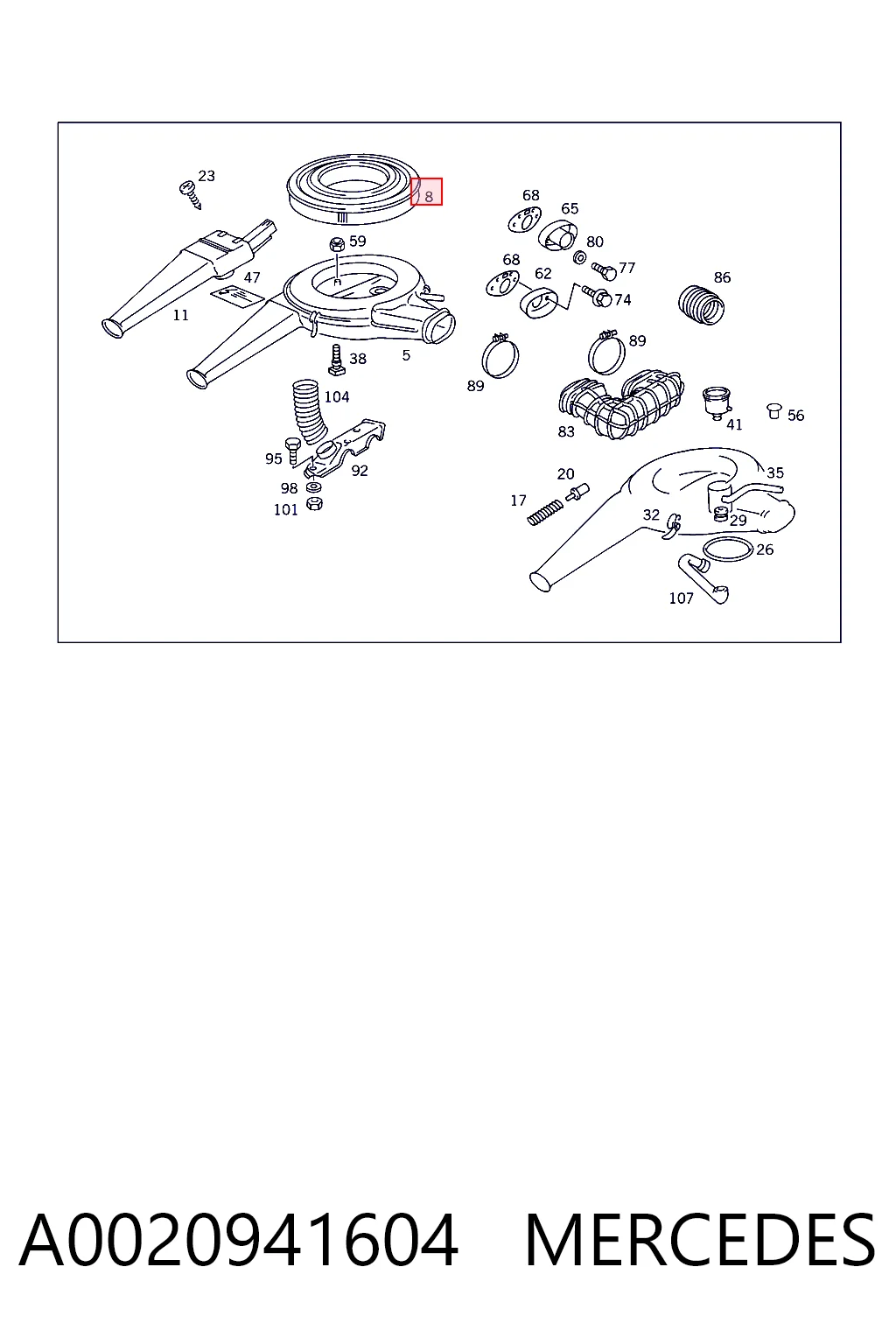 A0020941604 Mercedes