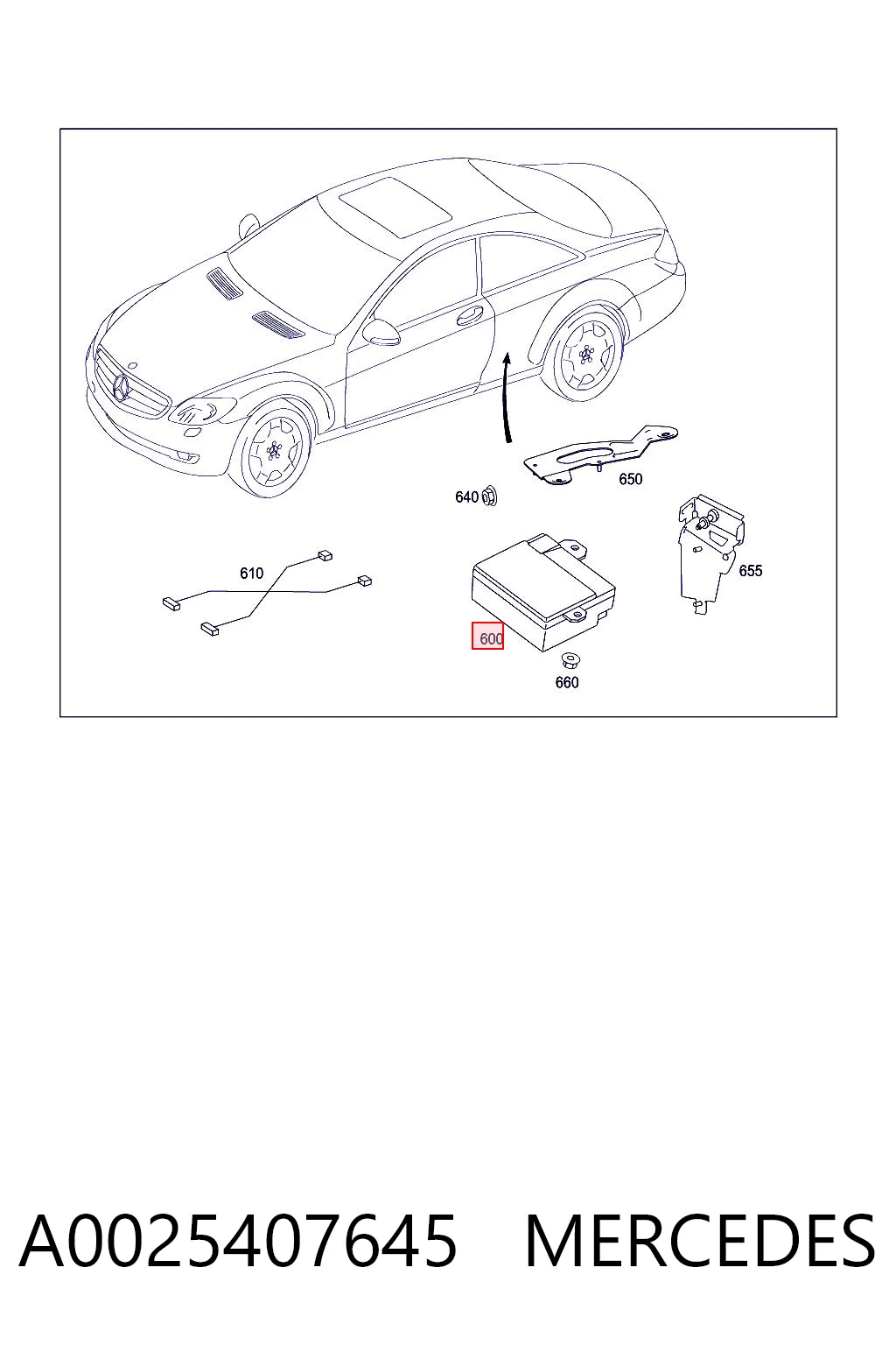A0025407645 Mercedes