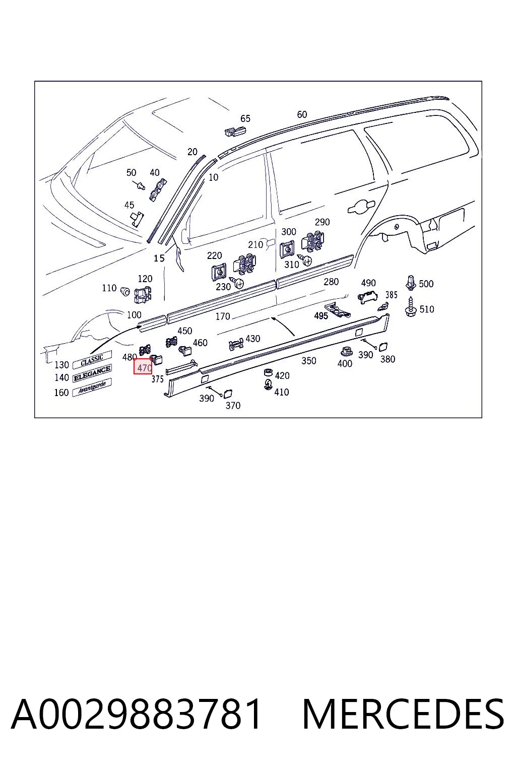 A0029883781 Mercedes 