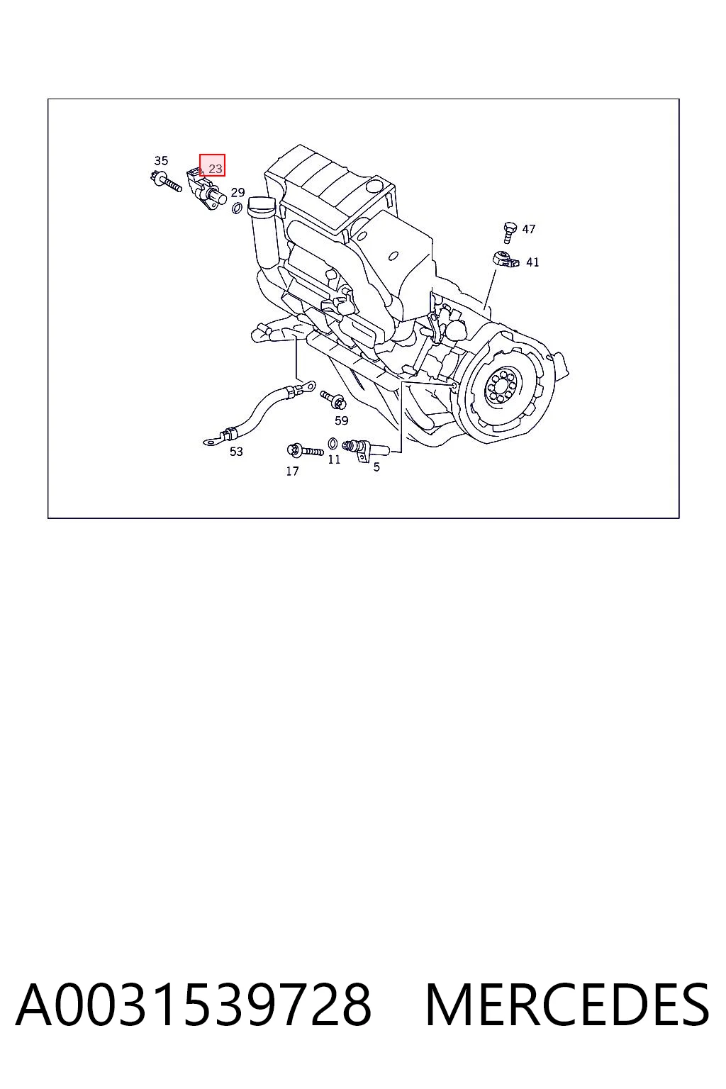 A0031539728 Mercedes Датчик розподільного вала