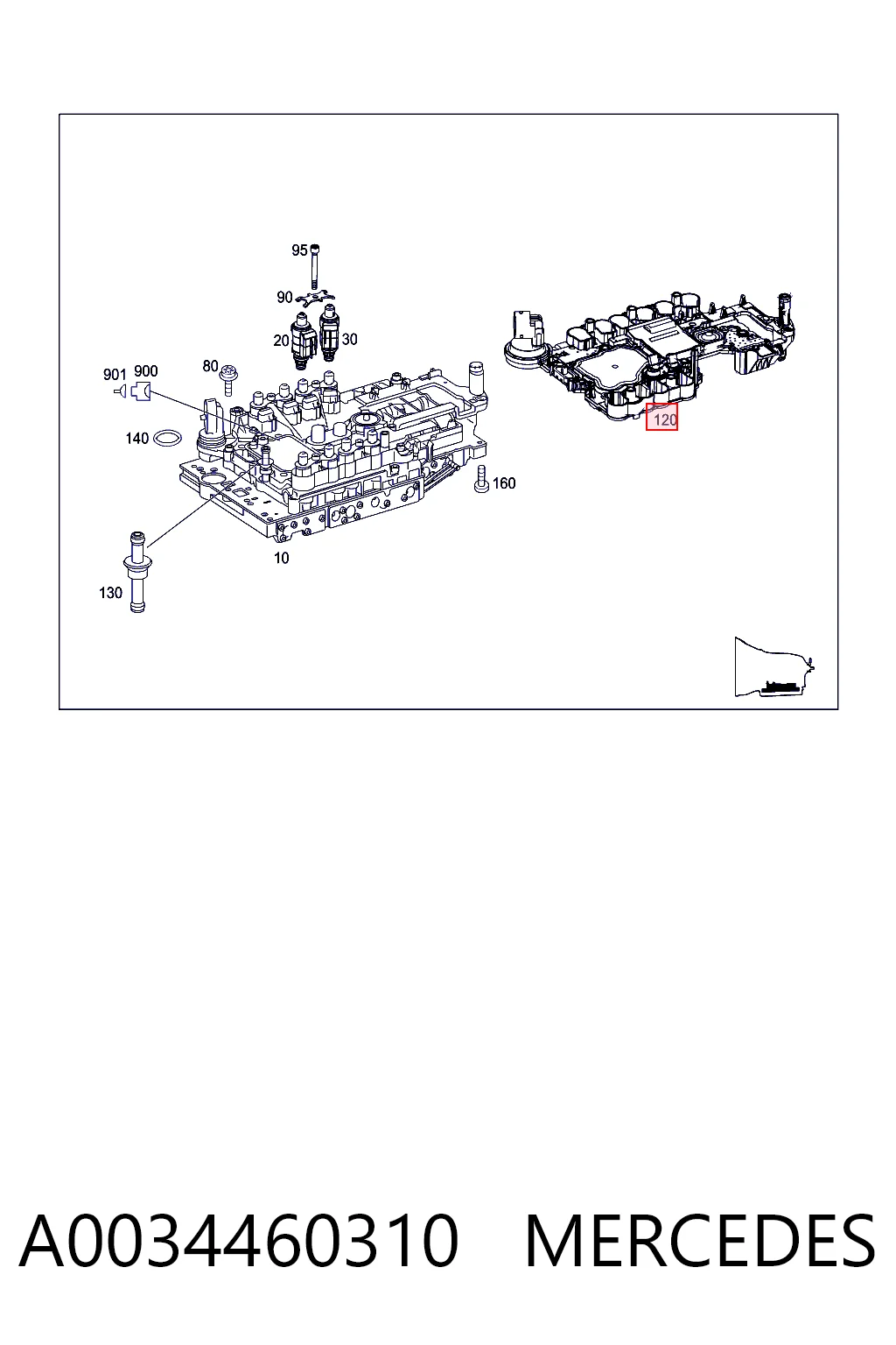 A0034460310 Mercedes Електронна плата АКПП