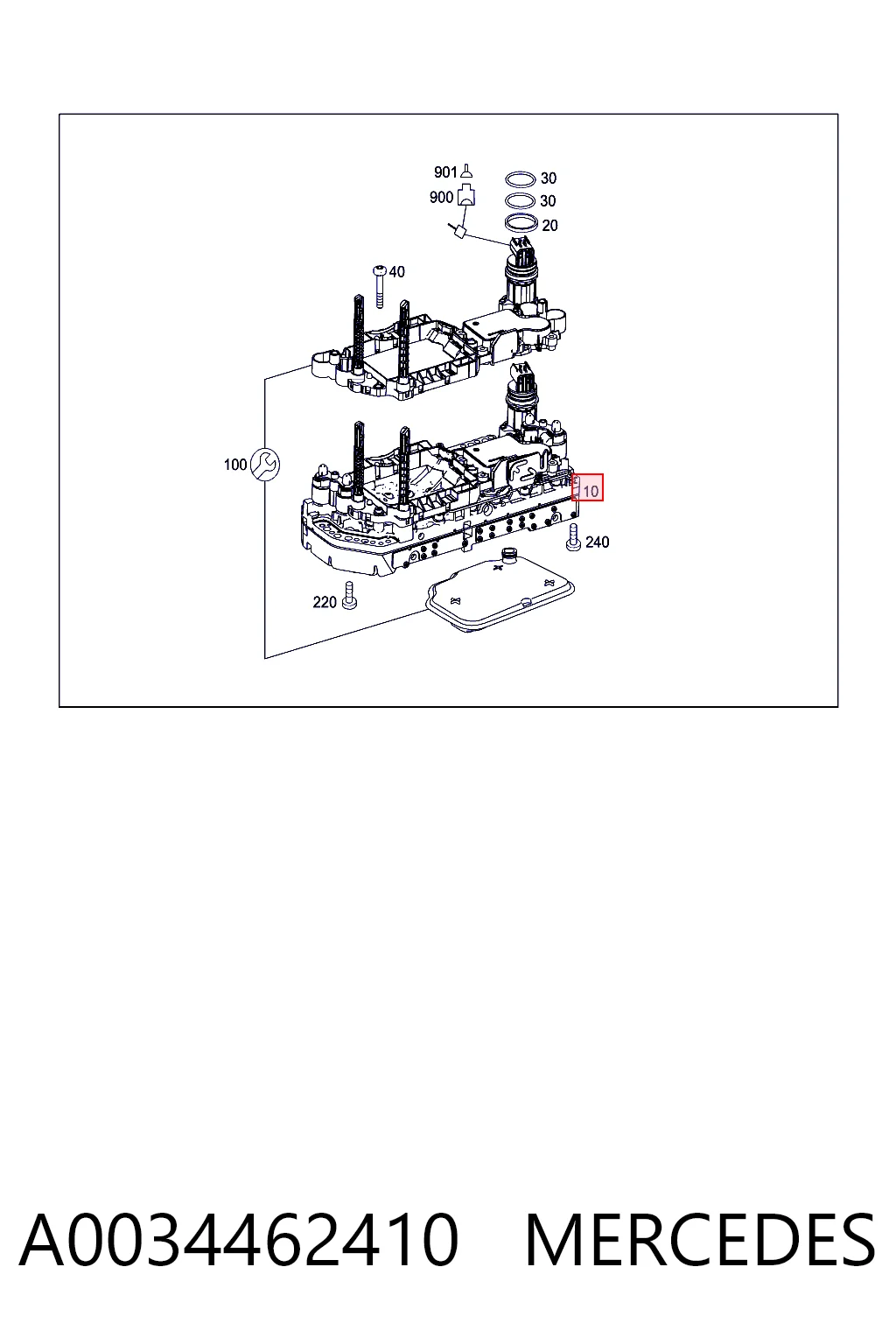 A0034462410 Mercedes Модуль автоматичної коробки перемикання передач