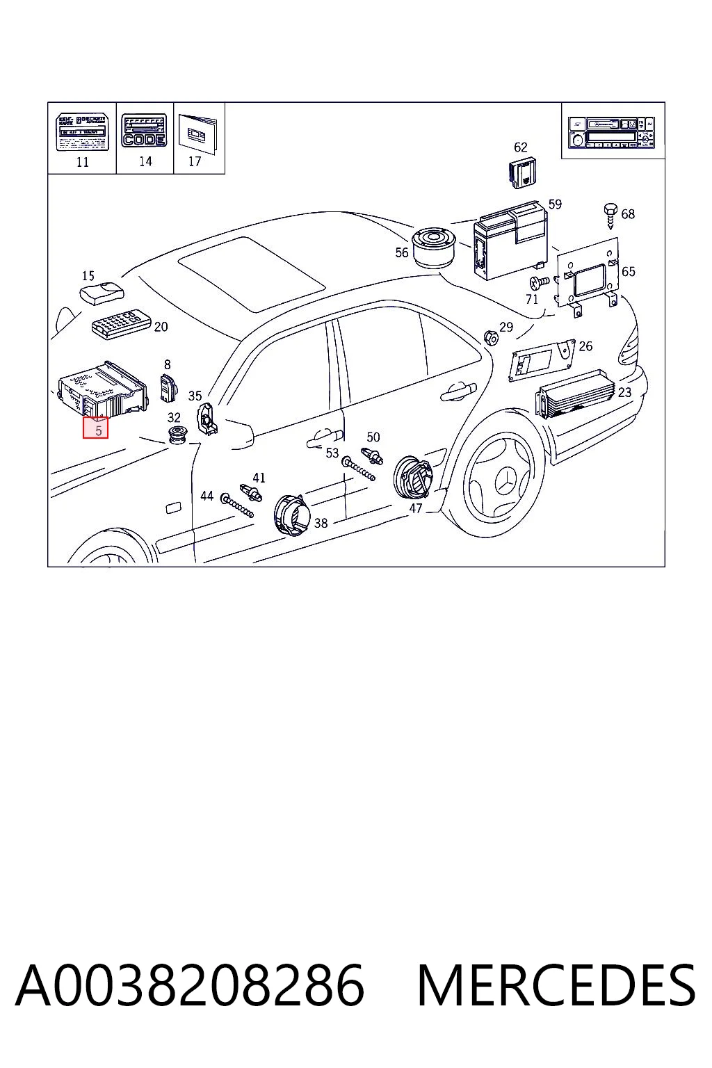 A0038208286 Mercedes