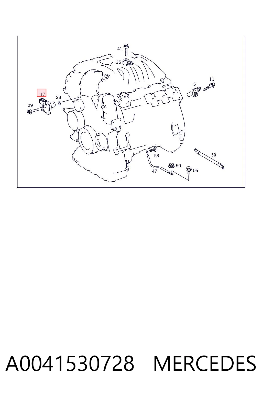 A0041530728 Mercedes Датчик розподільного вала