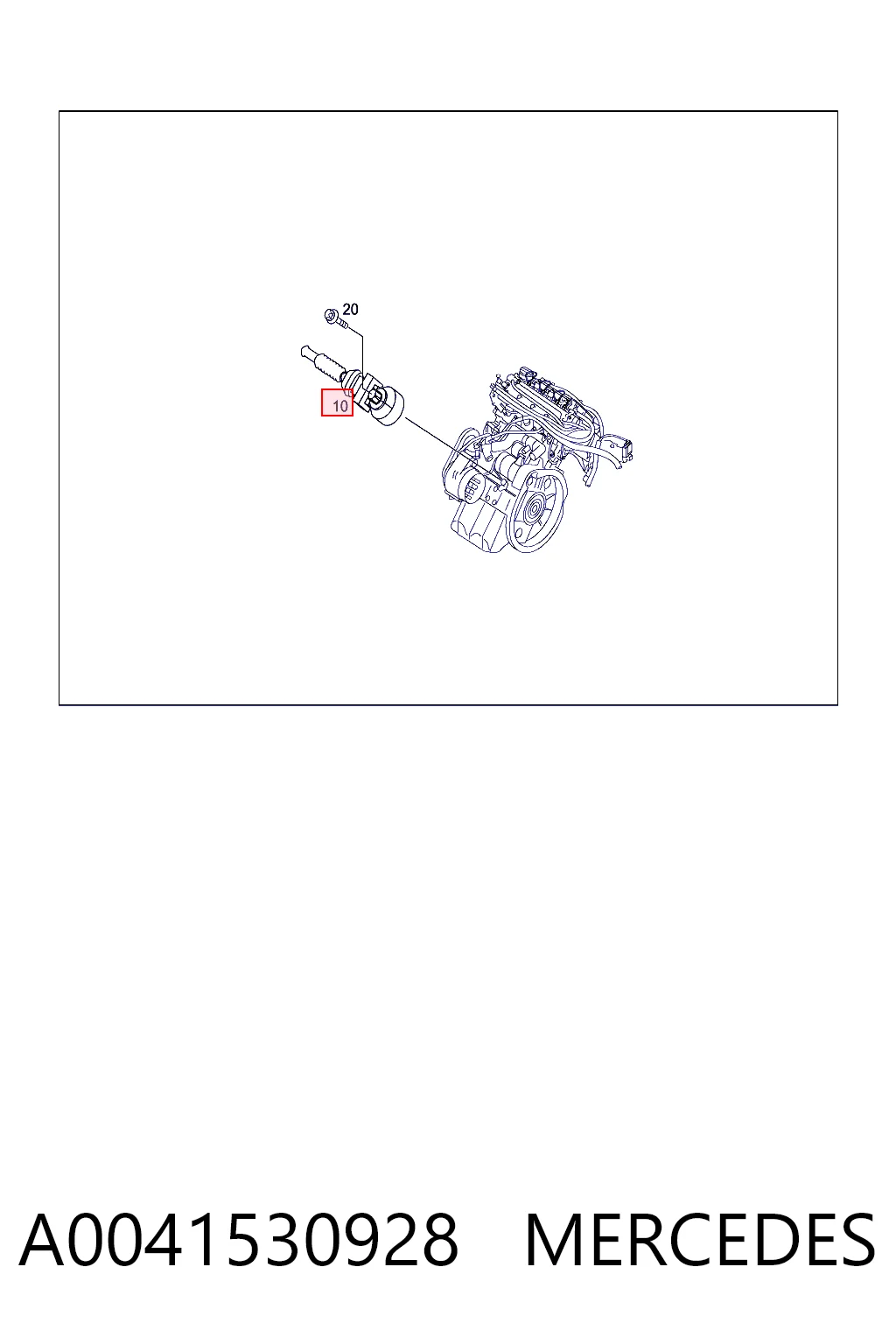 A0041530928 Mercedes Датчик детонації