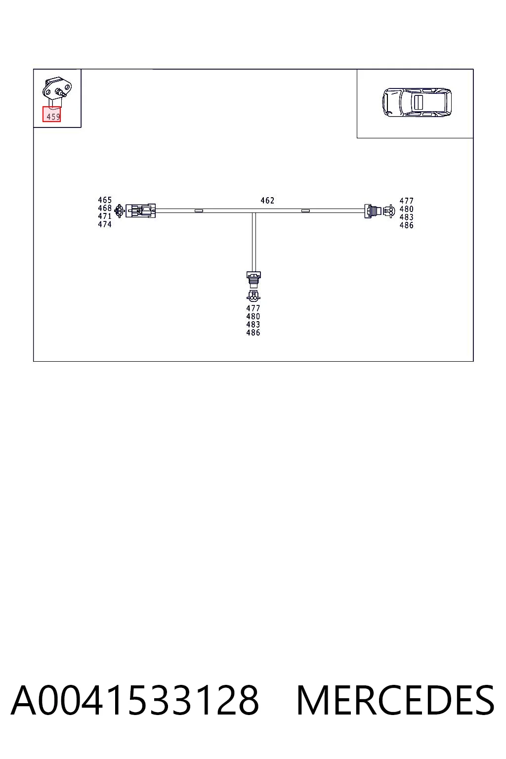 A0041533128 Mercedes Датчик наддува