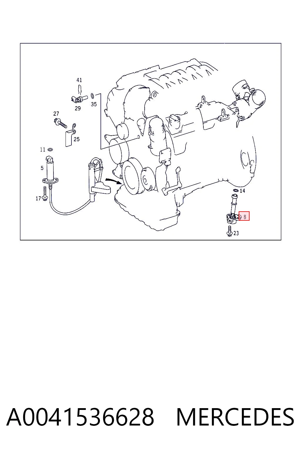 A0041536628 Mercedes Датчик рівня мастила
