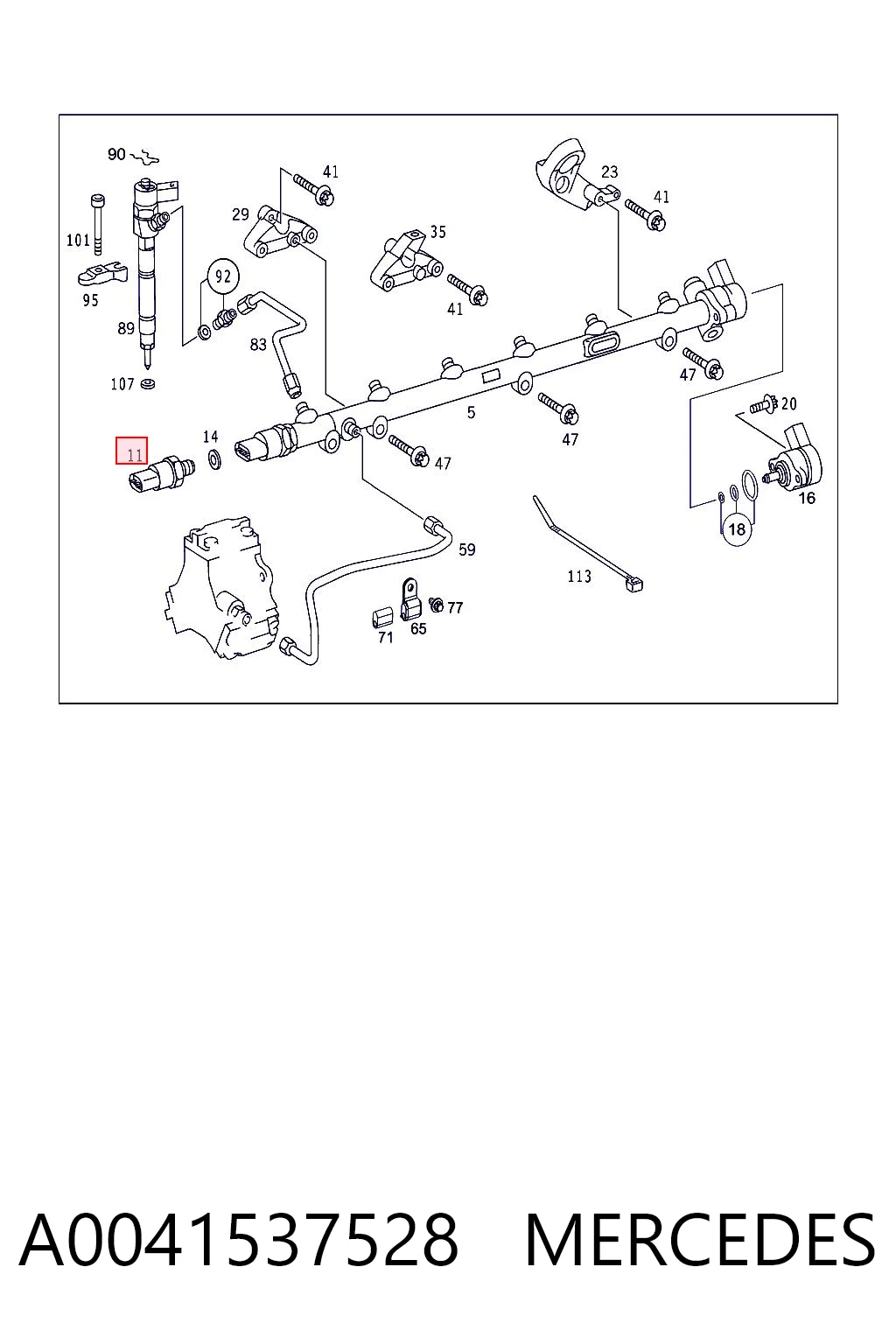 A0041537528 Mercedes Манометри