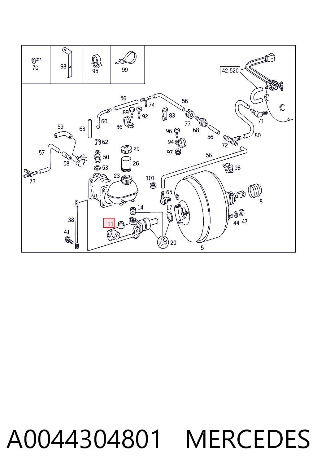 A0044304801 Mercedes