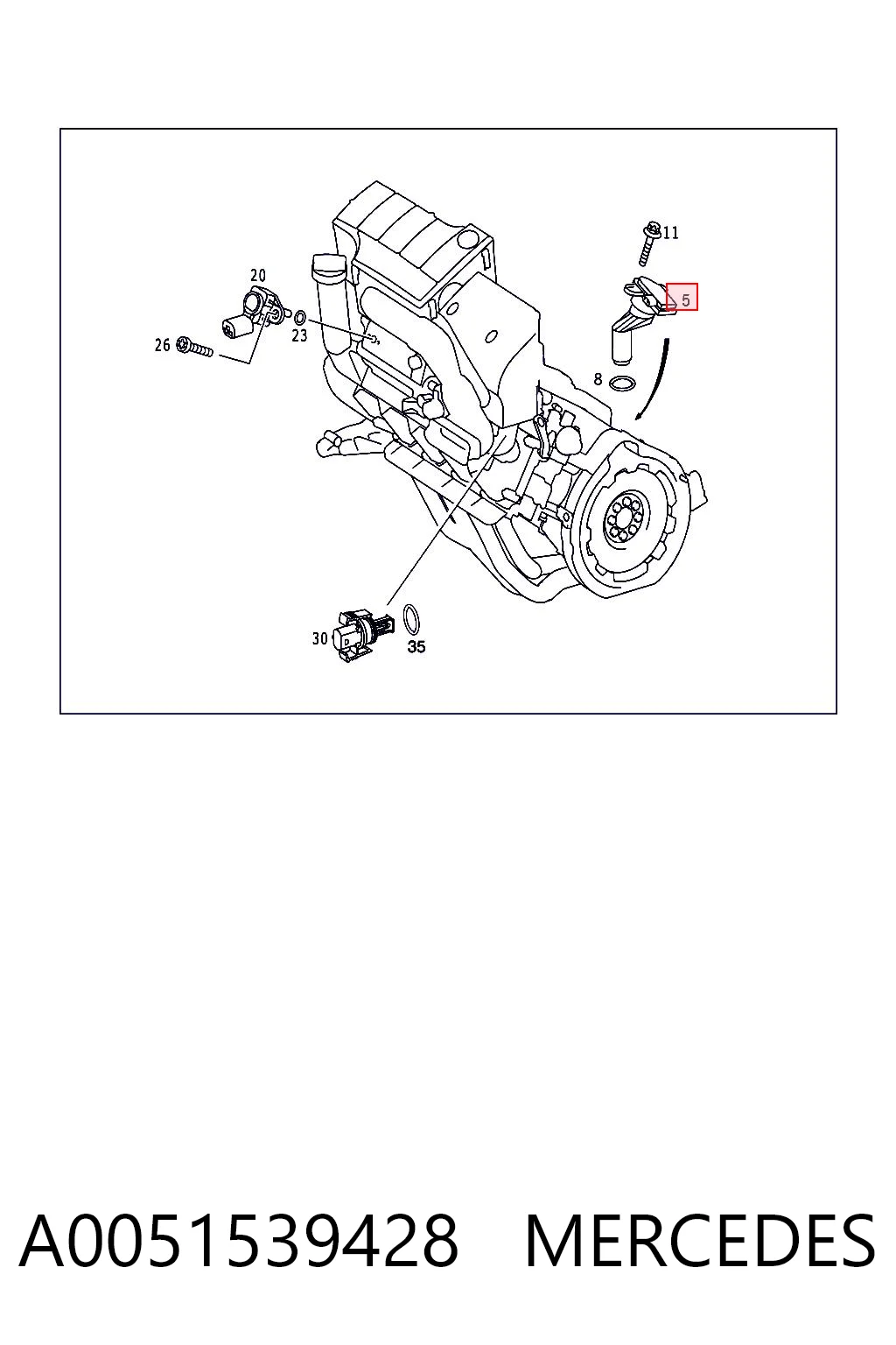 A0051539428 Mercedes Датчик рівня мастила