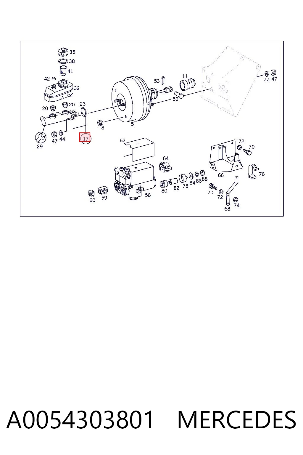 A0054303801 Mercedes