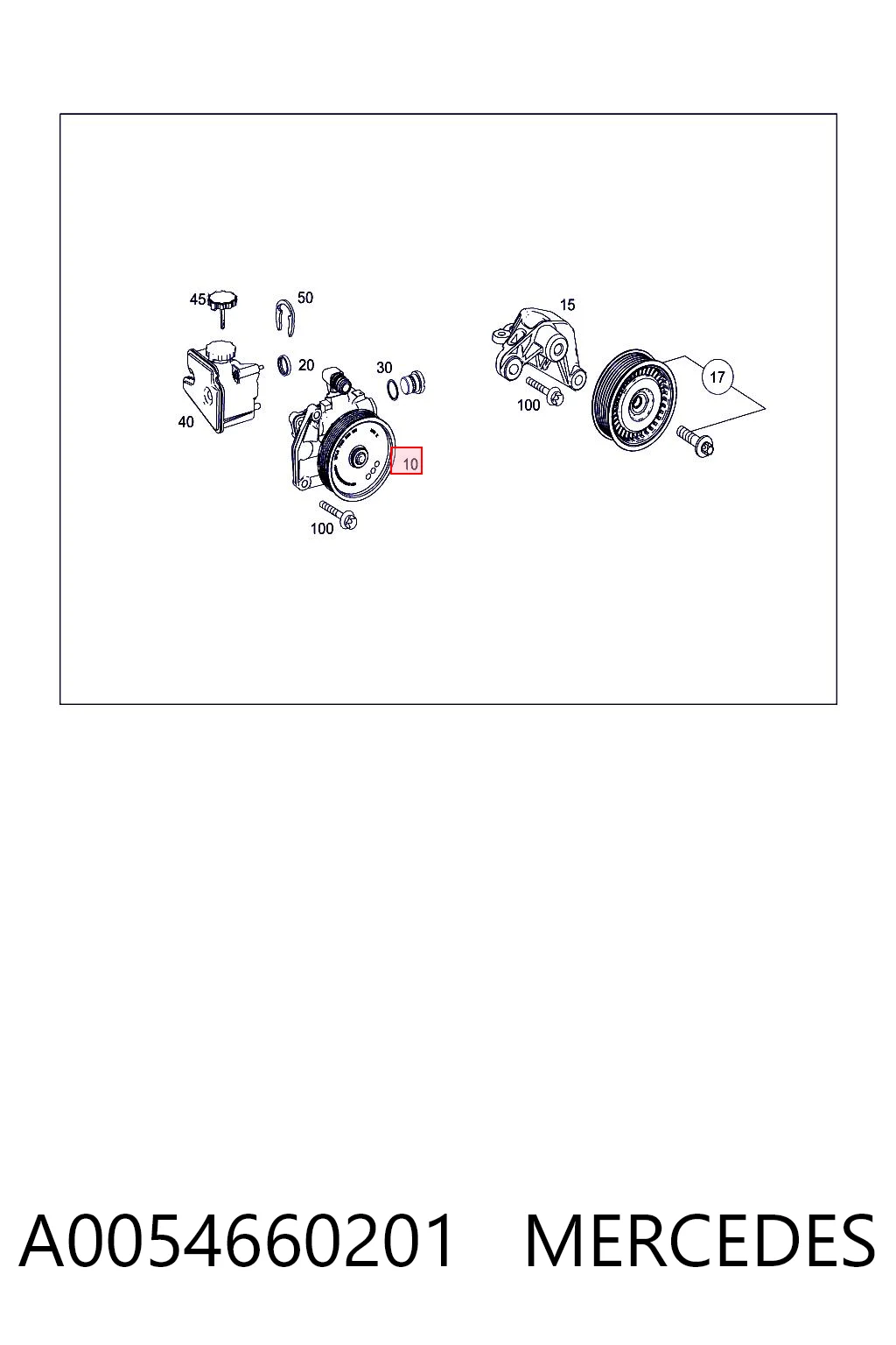 A0054660201 Mercedes Насос гідропідсилювача