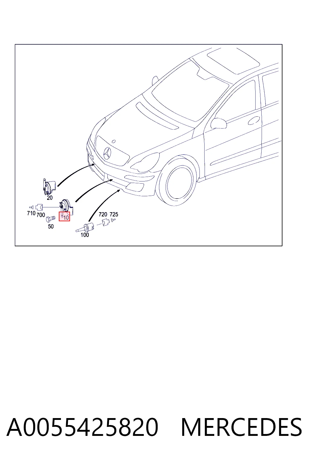 Сигнал звуковий (клаксон) 9800563180 Peugeot/Citroen