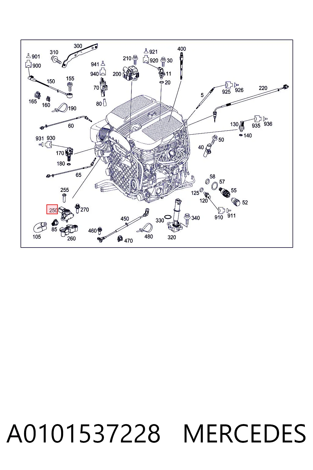 A0101537228 Mercedes Датчик наддува