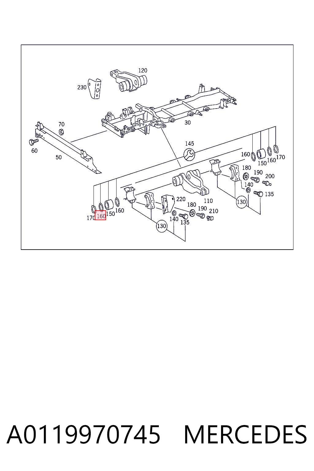 A0119970745 Mercedes Ущільнювальне кільце, універсальне