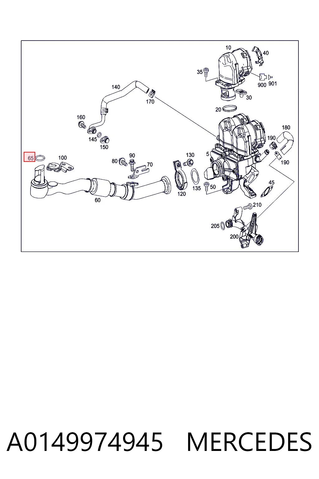 A0149974945 Mercedes Ущільнювальне кільце, універсальне