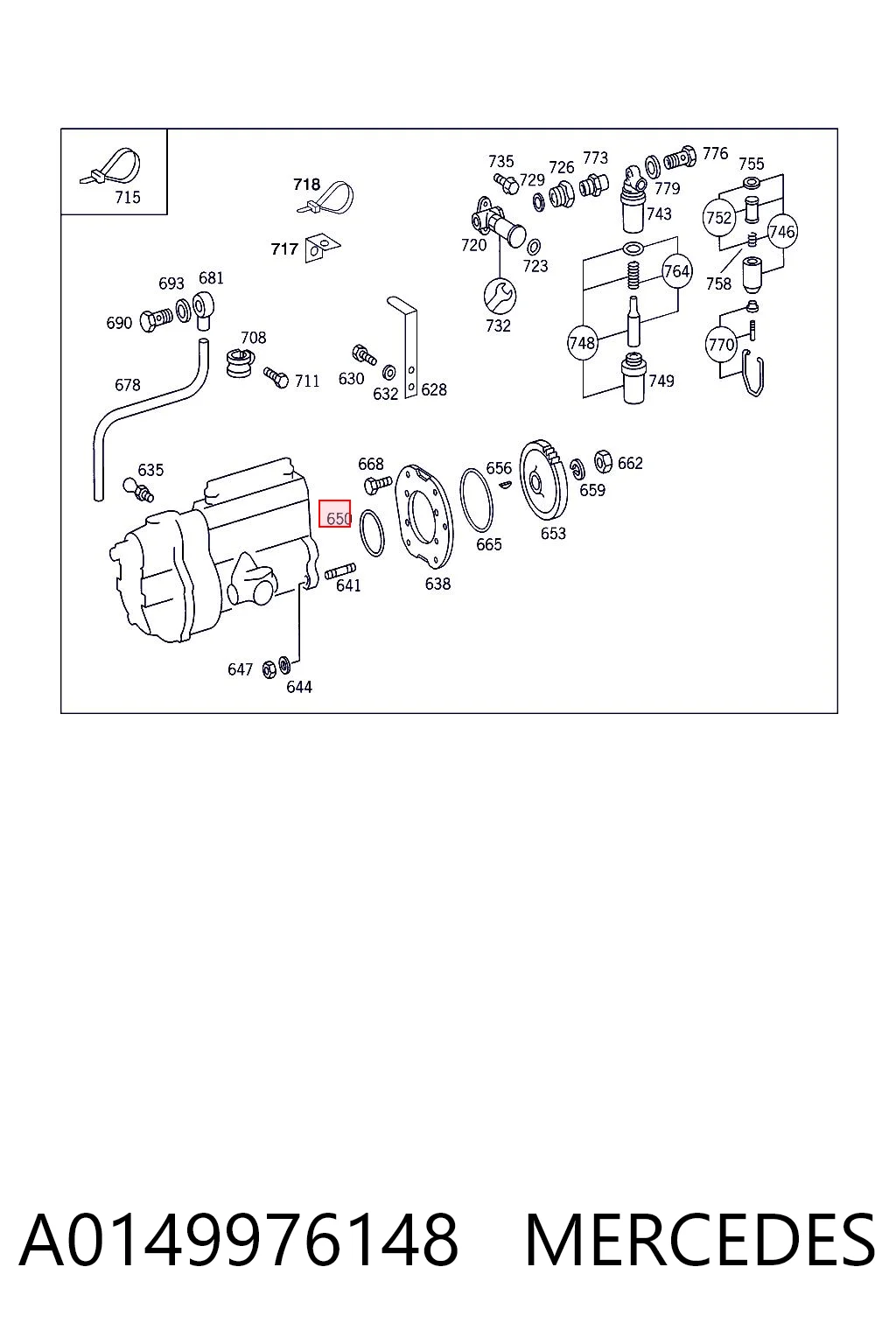 A0149976148 Mercedes Ущільнювальне кільце, універсальне
