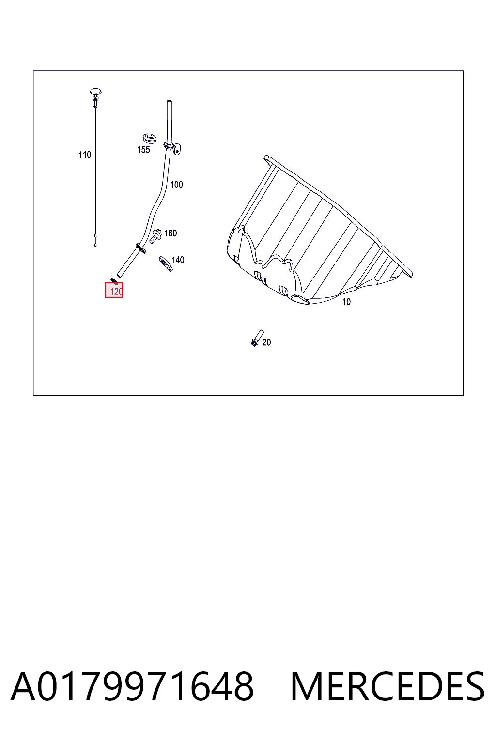 A0179971648 Mercedes Кільце ущільнювача маслозаливної горловини
