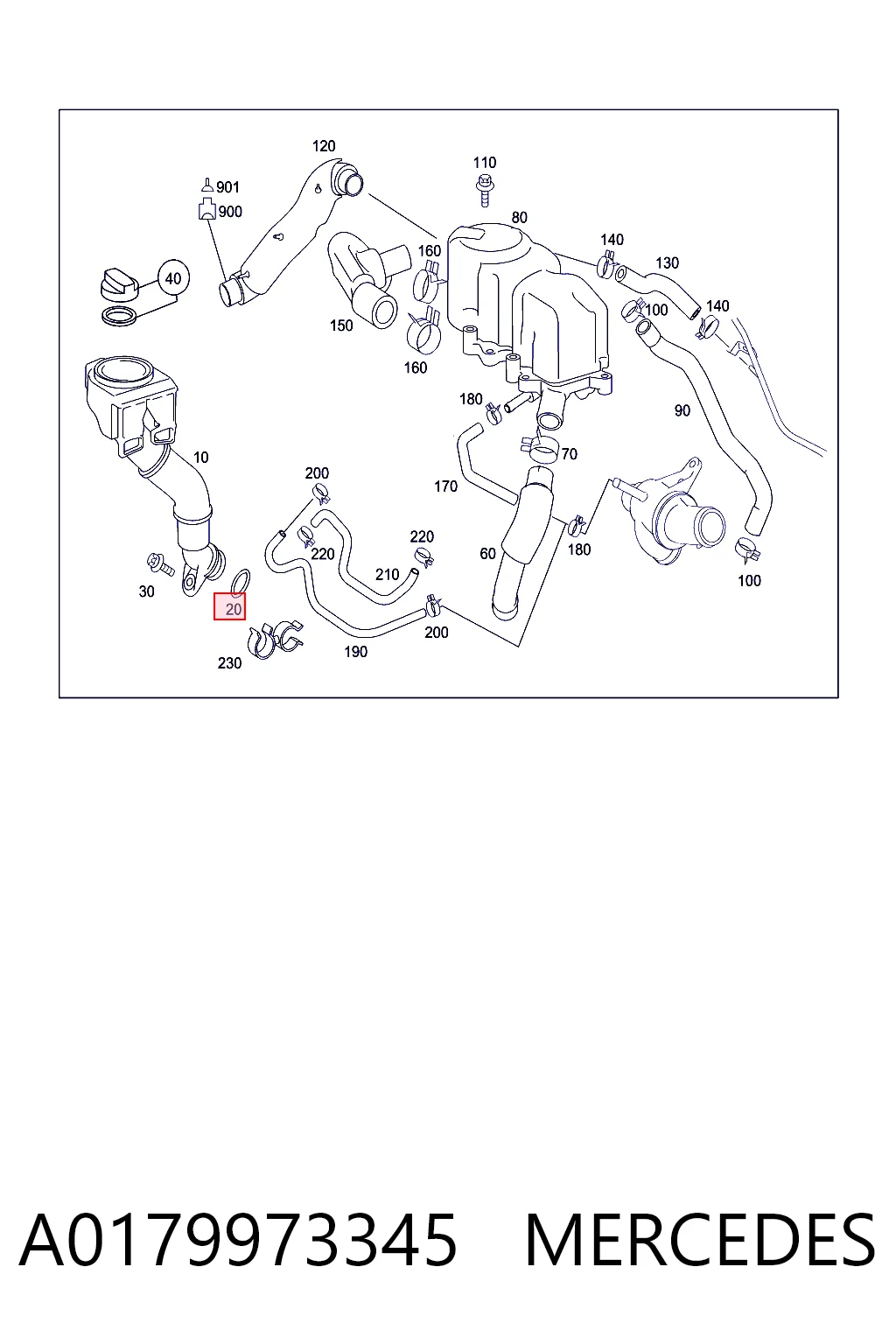 A0179973345 Mercedes Прокладка пробки піддону двигуна
